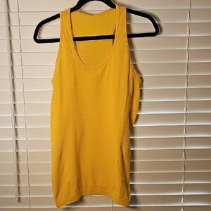 Sweaty Betty Womens Athlete Seamless Workout Vest Golden Yellow Size XL NWT